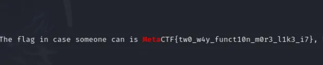 MetaCTF screenshot